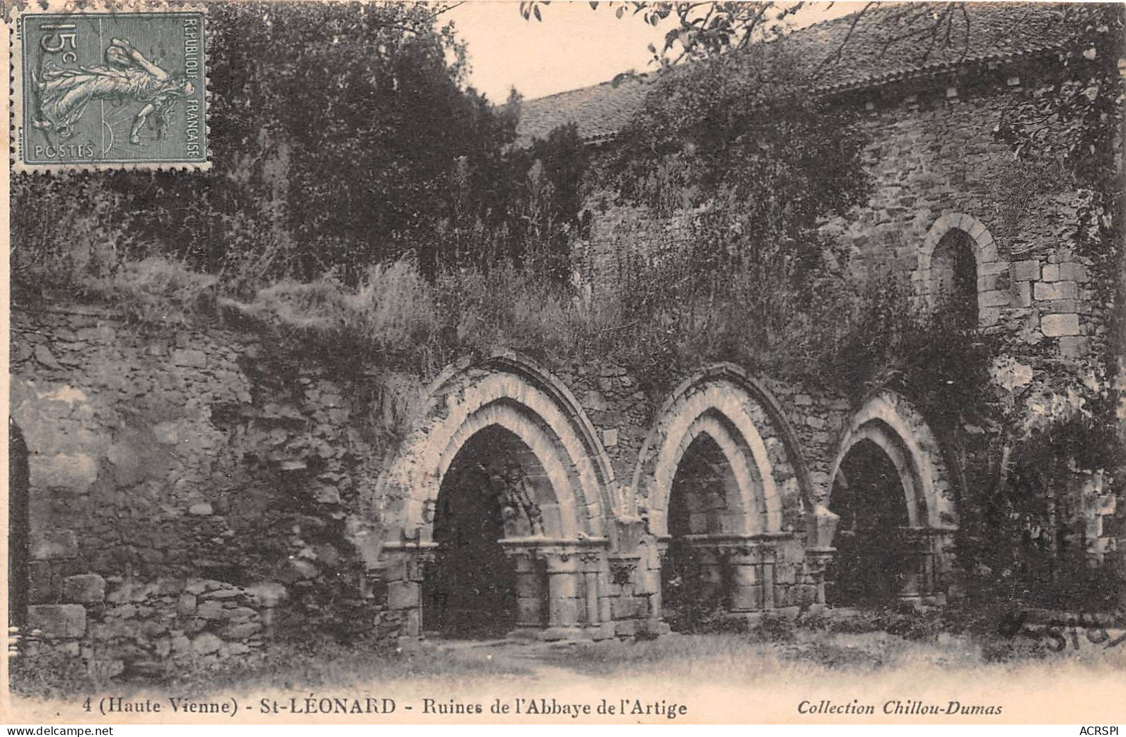 Saint Leonard Ruines De L Abbaye De L Artige ( Haute Vienne ) (scan Recto Verso)NONO0012 - Saint Leonard De Noblat
