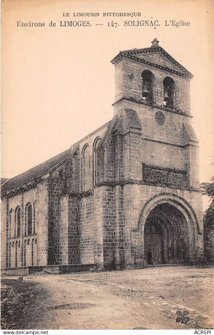 Limoges Solignac L Eglise 2 (scan Recto Verso)NONO0011 - Andere & Zonder Classificatie