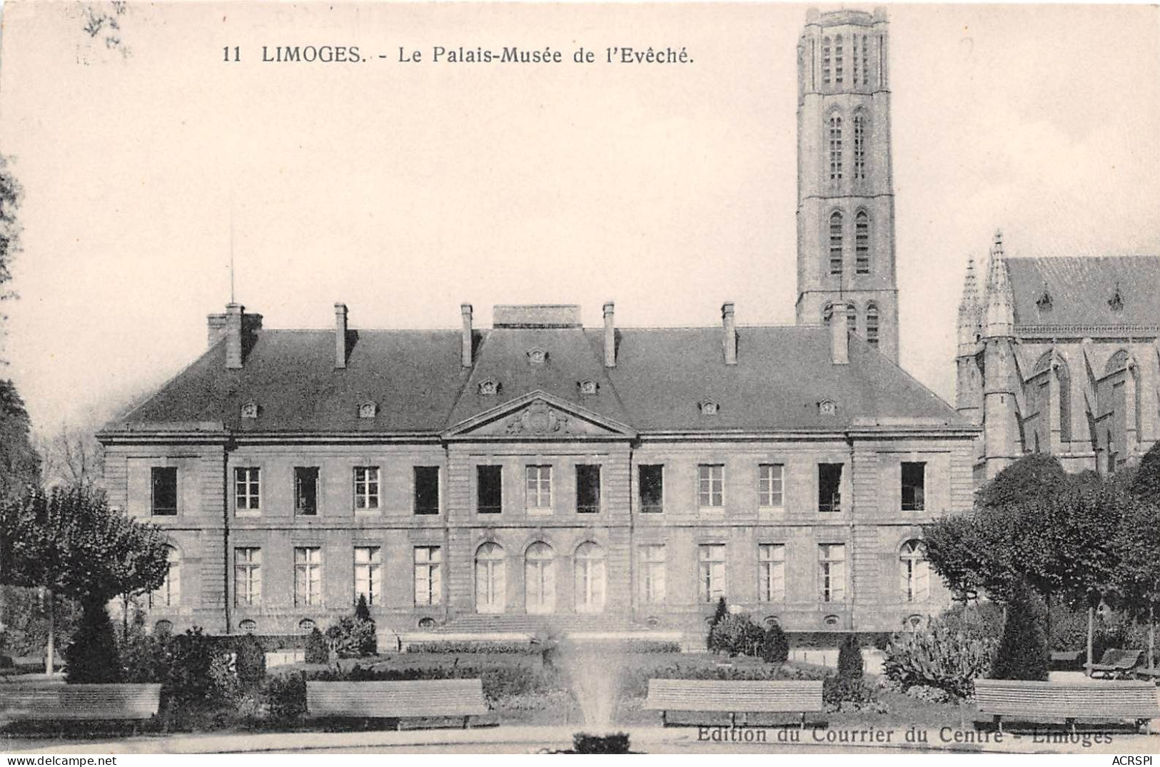 France Limoges Le Palais Musee De L Eveche  (scan Recto Verso)NONO0011 - Limoges