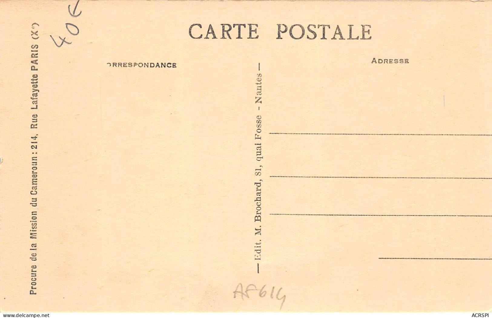 Cameroun Mission De Foumban Seance De Gymnastique Mission Des Pretes Du Sacre Coeur De St Quentin(scan Recto Verso)NONO0 - Cameroun