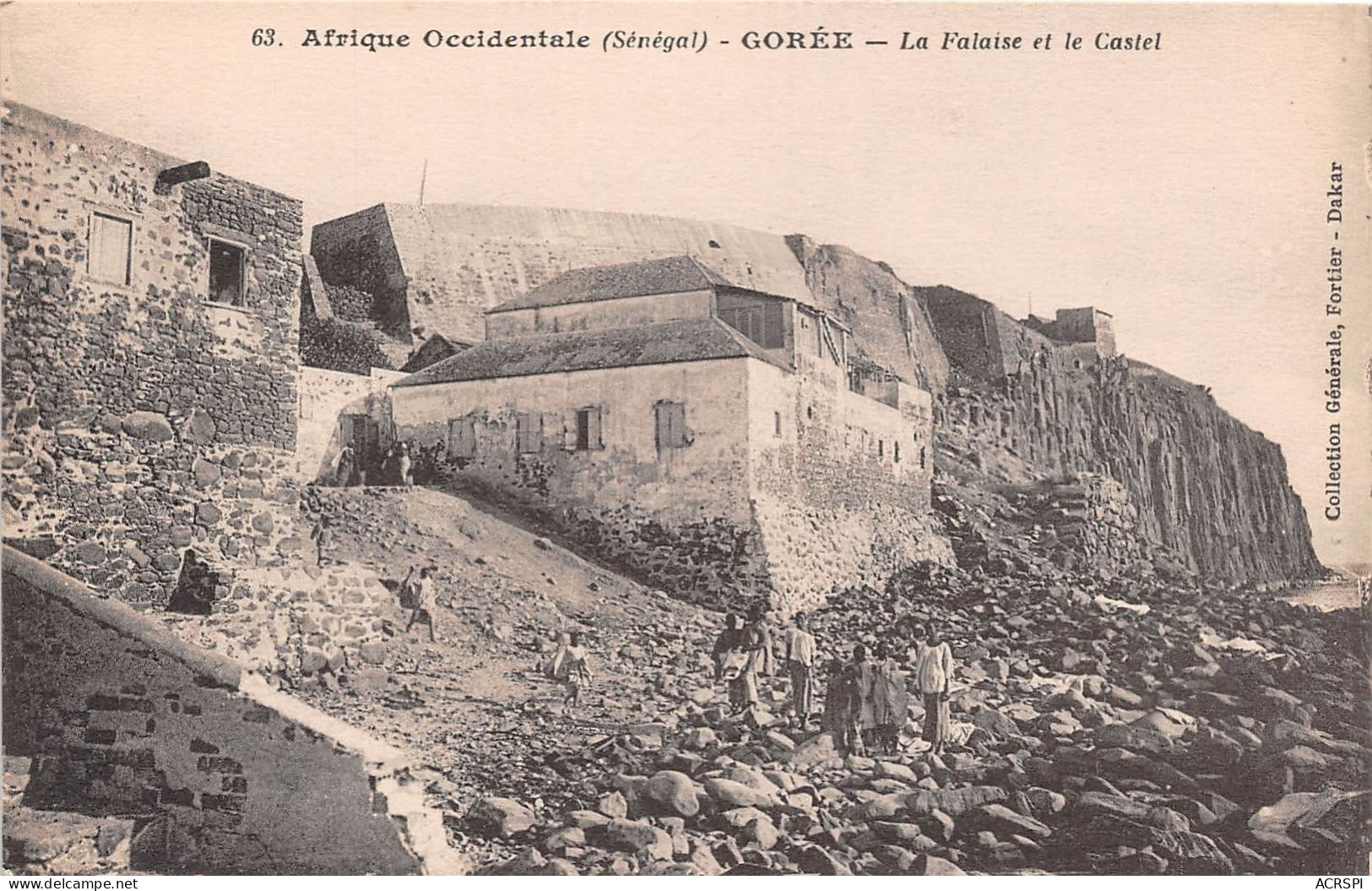 Afrique Occidentale Senegal Goree La Falaise Et Le Castel (scan Recto Verso)NONO0006 - Senegal