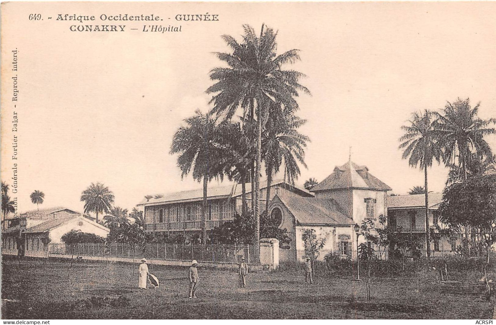 Guinee Afrique Occidentale Conakry L'hopital(scan Recto Verso)NONO0005 - Guinée