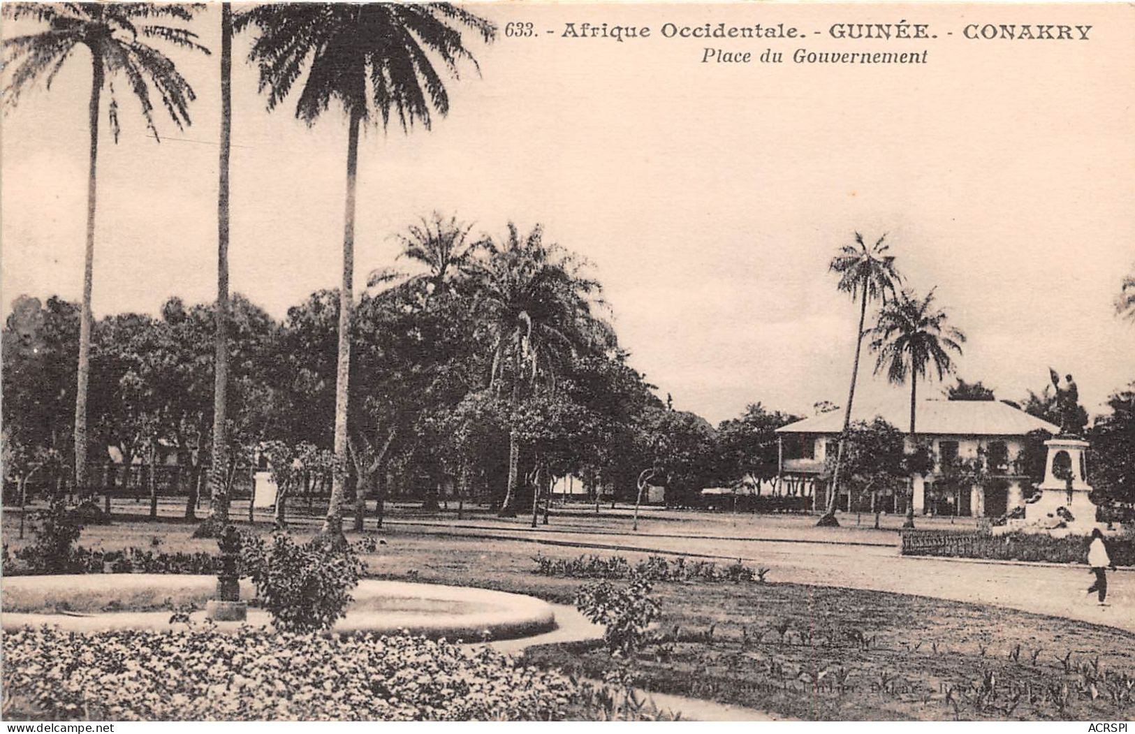 Guinee Afrique Occidentale  Conakry Place Du Gouvernement ( Scan Recto Verso)NONO0005 - Guinea