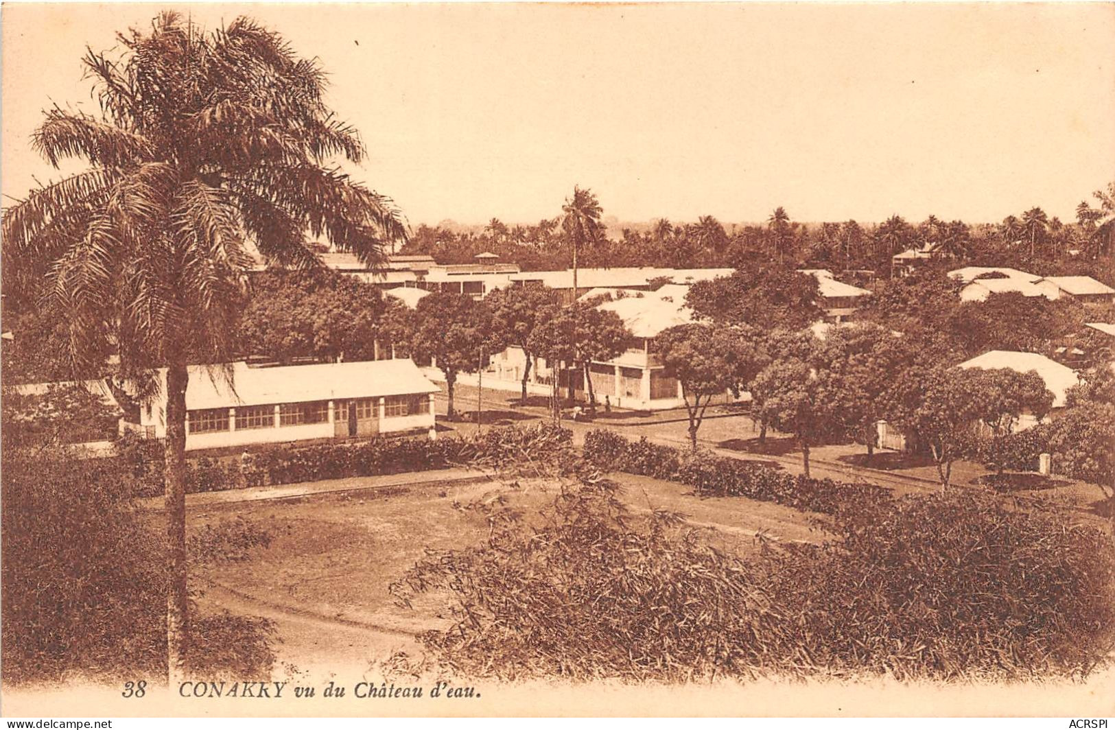 Guinee Conakry Vue Du Chateau D Eau ( Scan Recto Verso)NONO0005 - Guinée