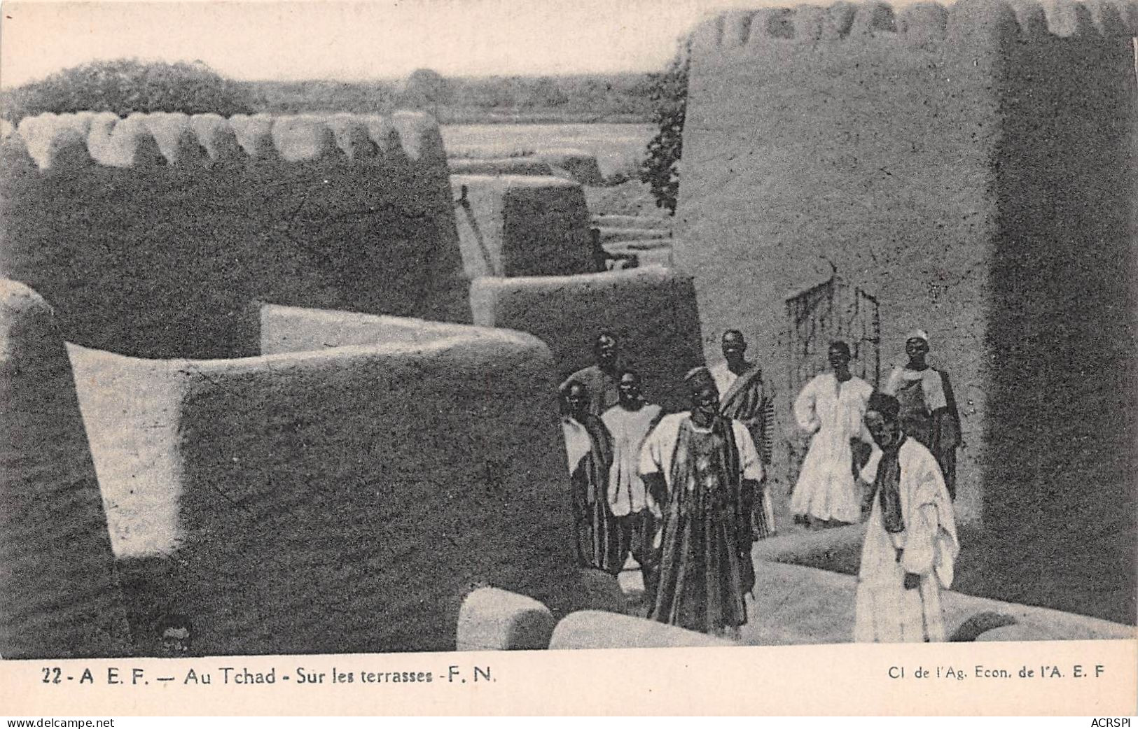 Tchad Sur Les Terrasses ( Scan Recto Verso ) Nono0002 - Tchad