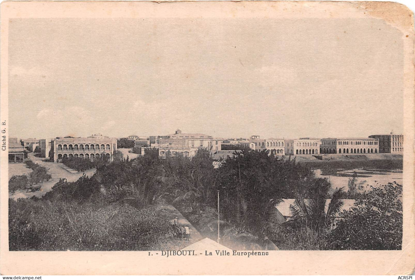 Djibouti La Ville Europeene ( Scan Recto Verso ) Nono0002 - Dschibuti