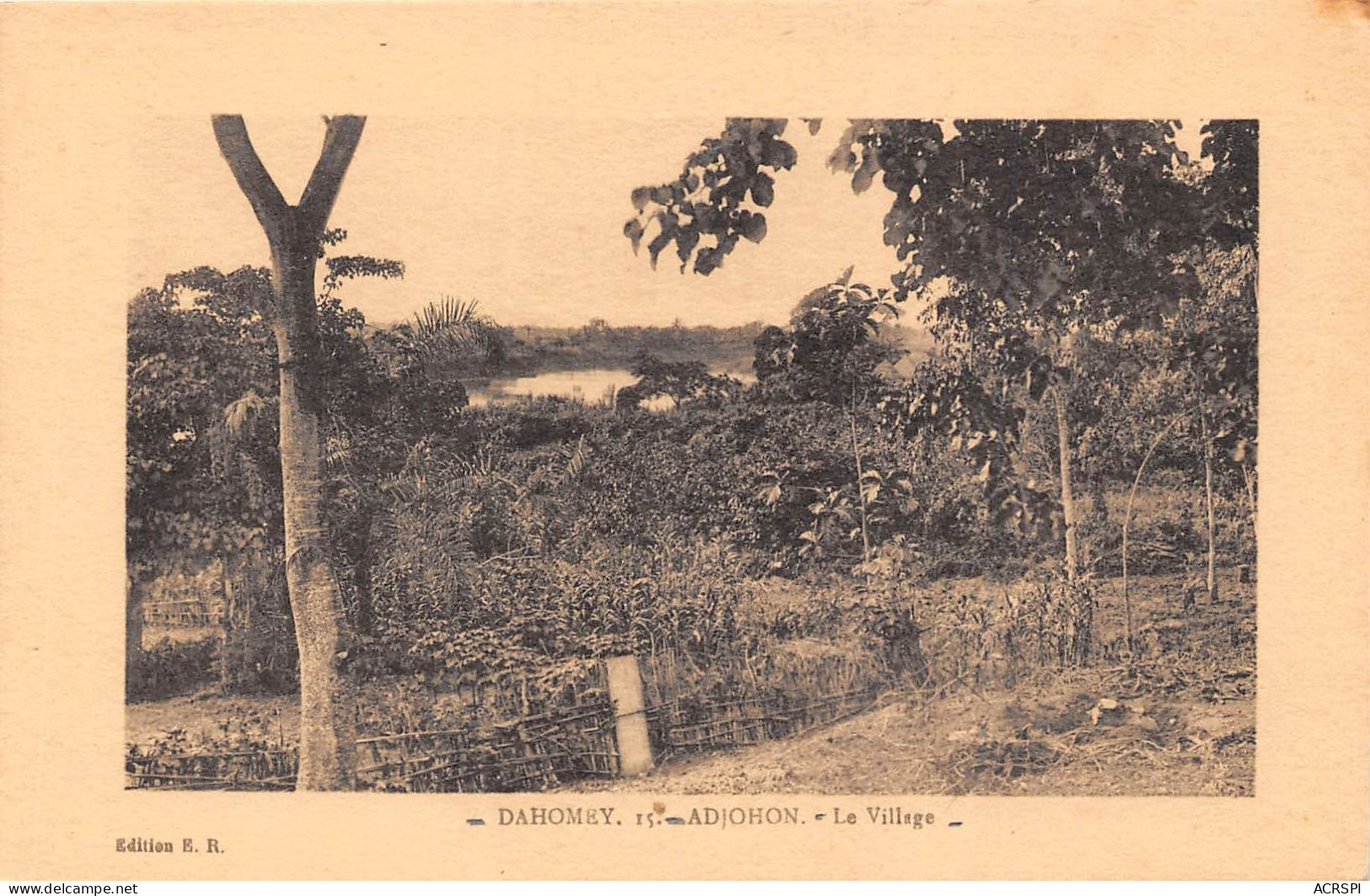 Benin DAHOMEY  Adjohon Le Village (scan Recto Verso)NONO0001 - Benín