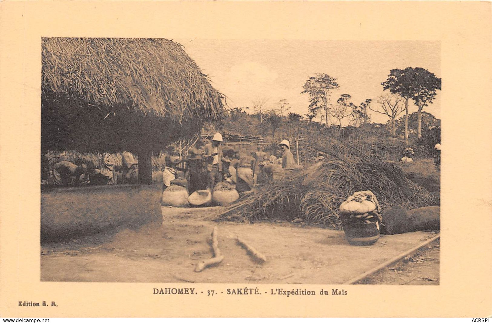 Benin DAHOMEY  Sakete L Expedition Du Mais  (scan Recto Verso)NONO0001 - Benín