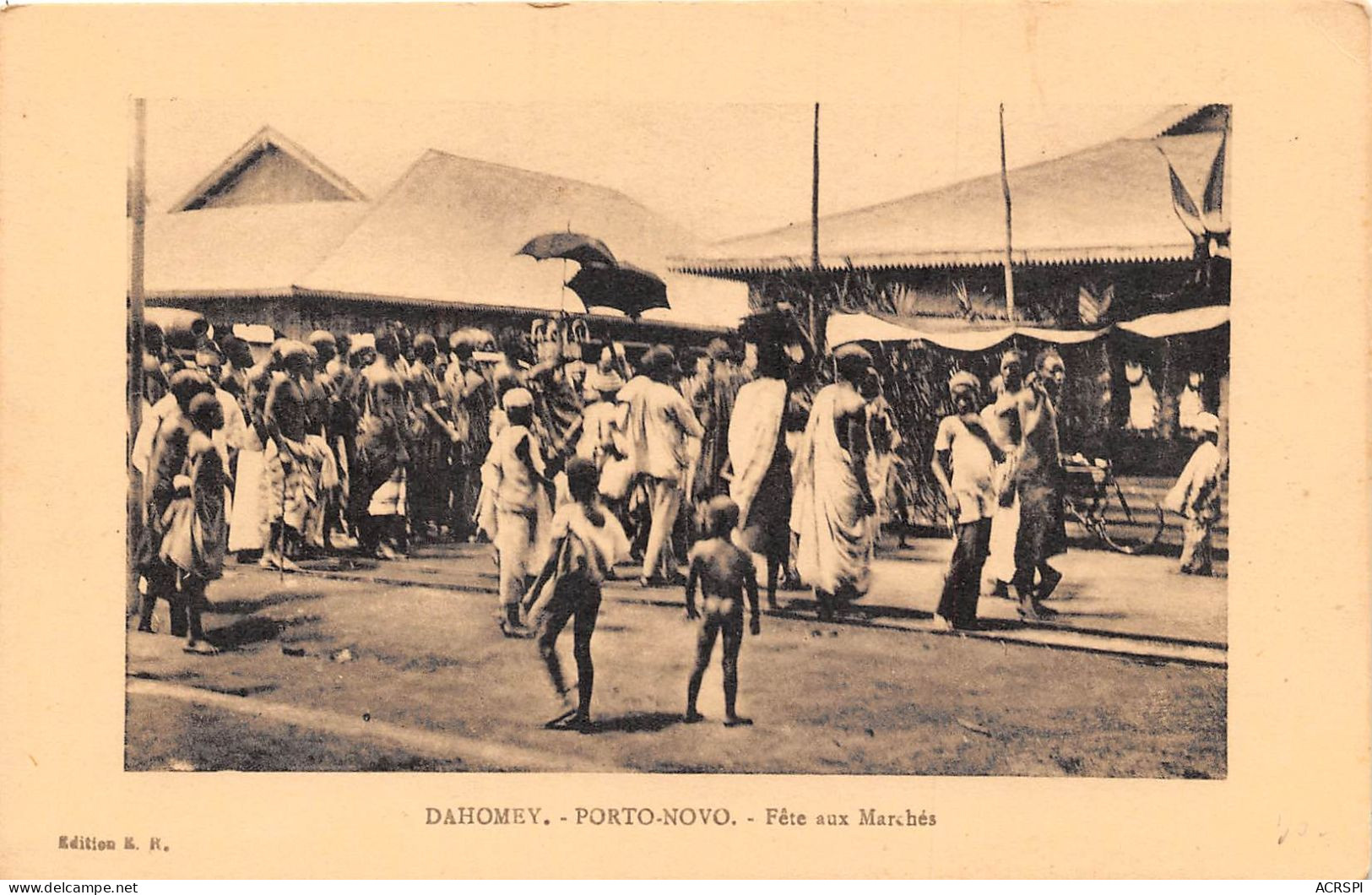 Benin DAHOMEY Porto Novo Fete Aux Marches (scan Recto Verso)NONO0001 - Benín