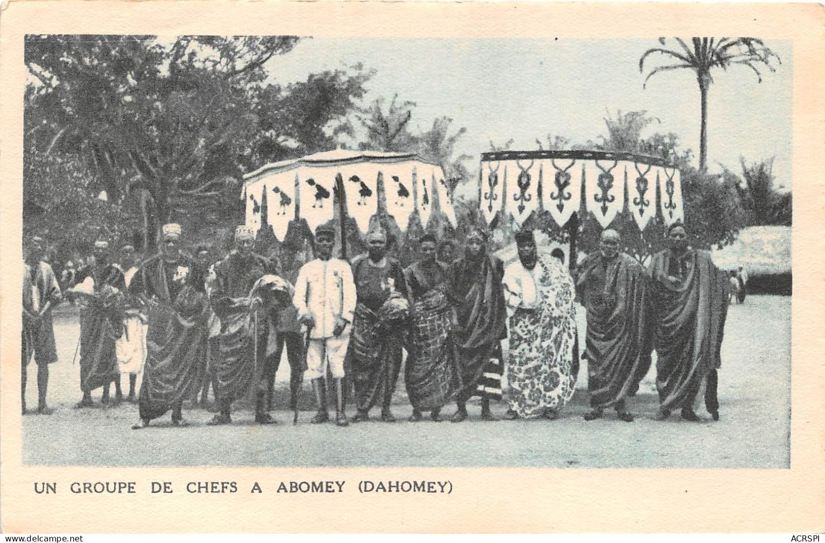 BENIN Dahomey  Un Groupe De Chefs à Abomey (Dahomey).  (scan Recto Verso)NONO0001 - Benín
