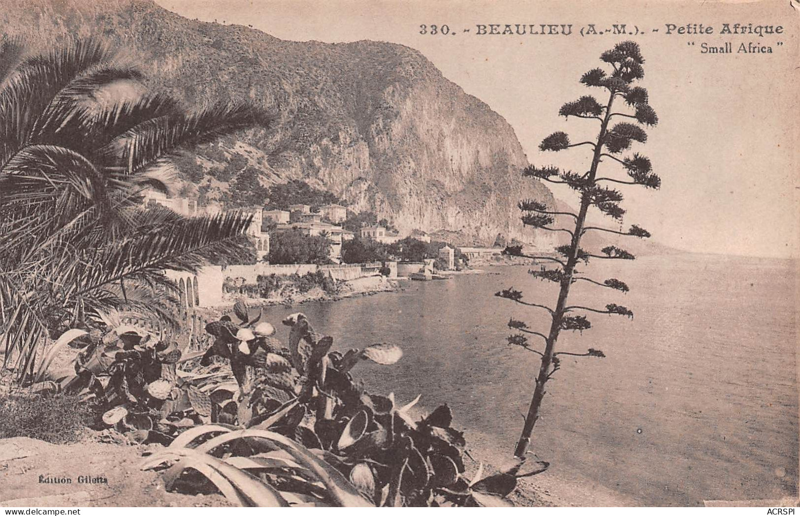 06  BEAULIEU Sur MER  La Petite Afrique (Scan R/V) N°  22   \NAD006 - Beaulieu-sur-Mer