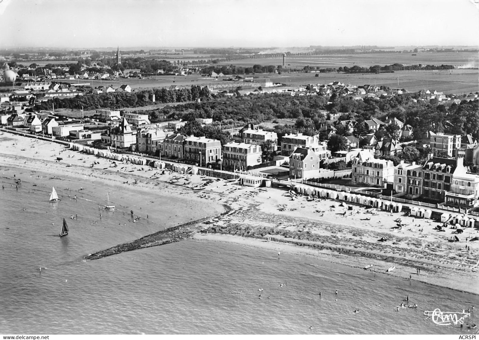 ST AUBIN SUR MER VUE GENERAL    (scan Recto-verso) NAD001 - Saint Aubin