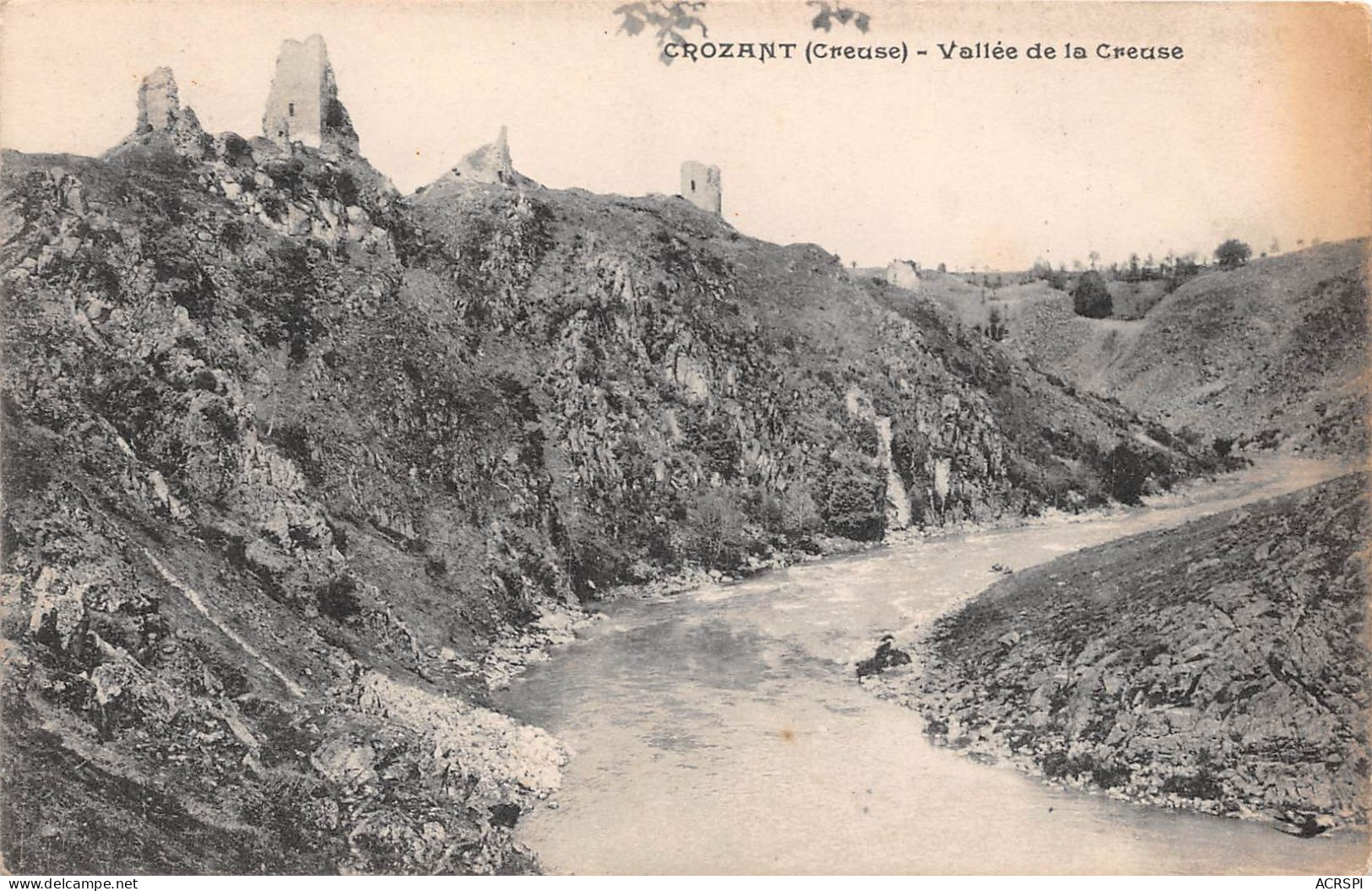 Crozant Creuse Vallee De La Creuse (SCAN RECTO VERSO) NONO0056 - Crozant