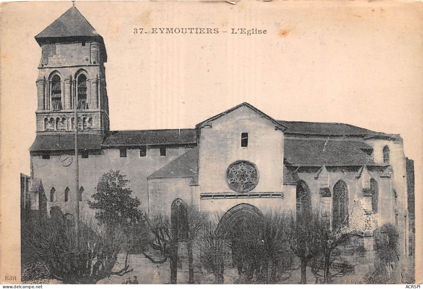 France Haute Vienne Eymoutiers L Eglise(SCAN RECTO VERSO) NONO0054 - Eymoutiers