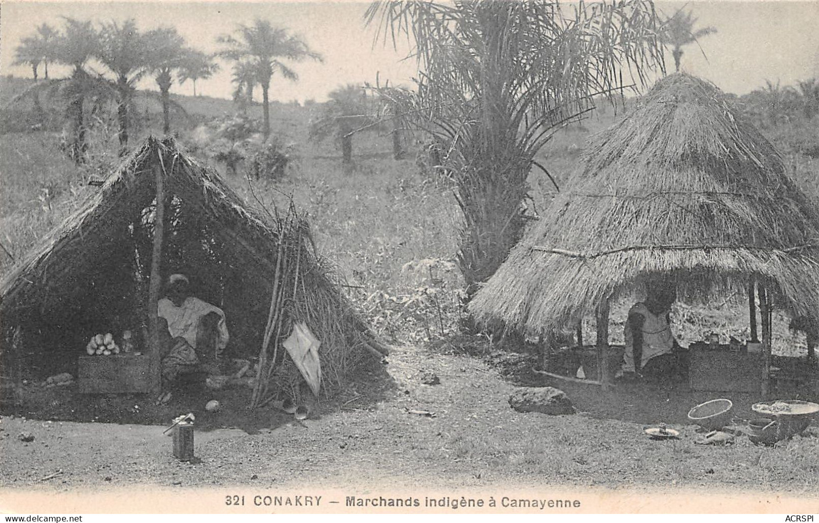 Guinee Conakry Camayenne Marchands Indigenes(scan Recto Verso ) Nono0050 - Guinée