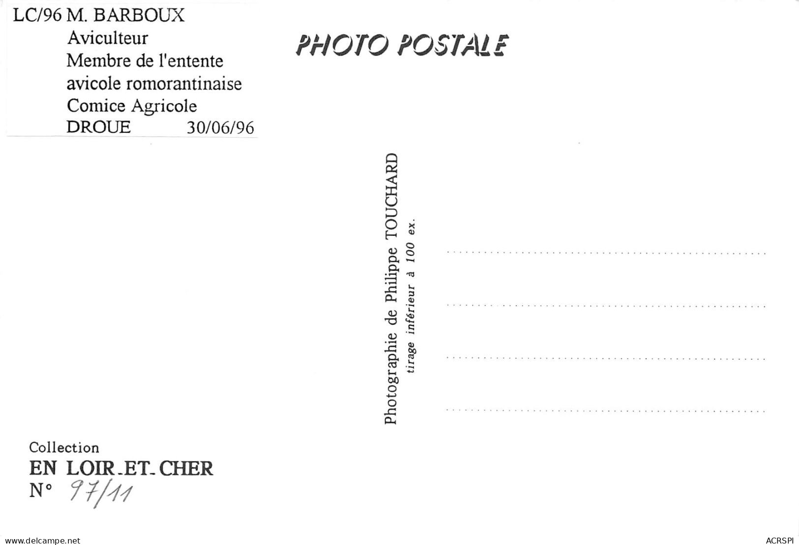 France Droue Aviculteur  (scan Recto Verso ) Nono0048 - Droue