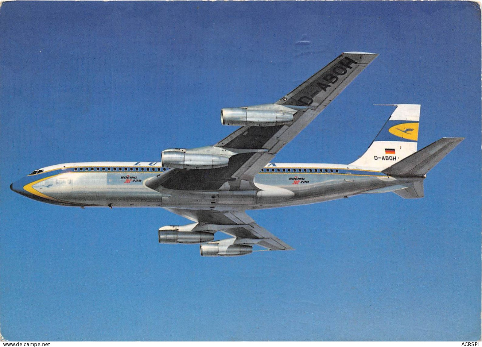 Luftansa Boing Jet 720 B (scan Recto Verso ) Nono0045 - 1946-....: Moderne