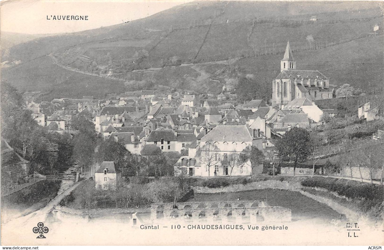 France Auvergne Chaudessaigues Vue Generale  (scan Recto Verso ) Nono0044 - Auvergne