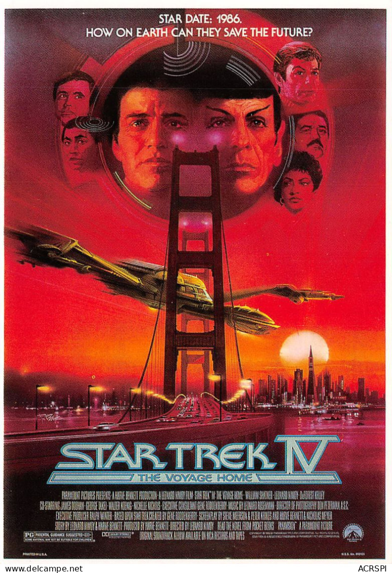 Star Trek 4 The Voyage Home 2 (scan Recto Verso ) Nono0041 - Other & Unclassified