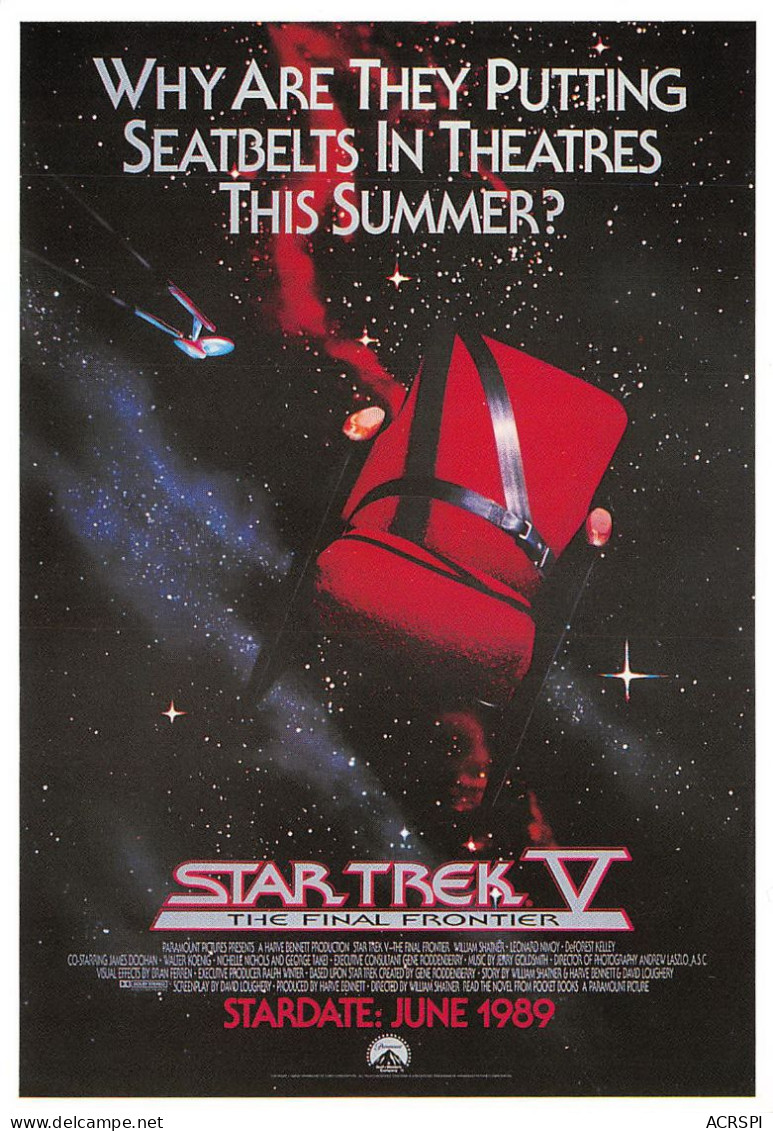 Star Trek 5 Th Final Frontier 3 (scan Recto Verso ) Nono0041 - Autres & Non Classés