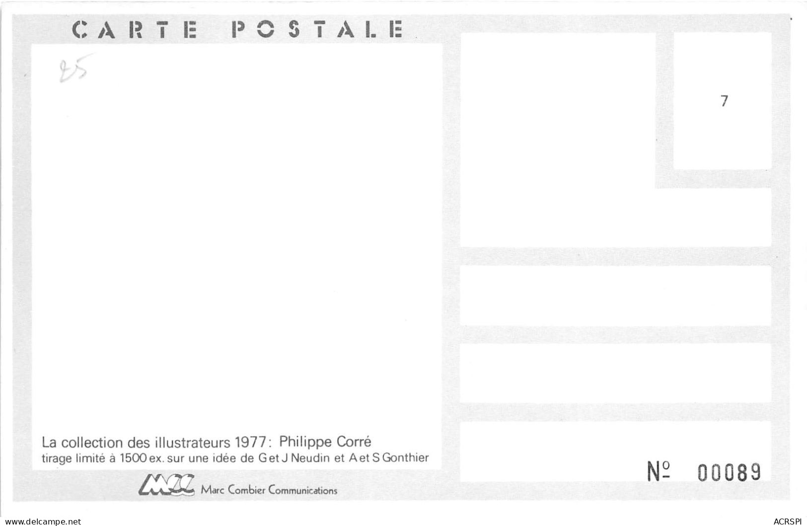 La Collection Des Illustrateurs 1977 PHILIPPE CORE (SCAN RECTO VERSO)NONO0086 - Other & Unclassified