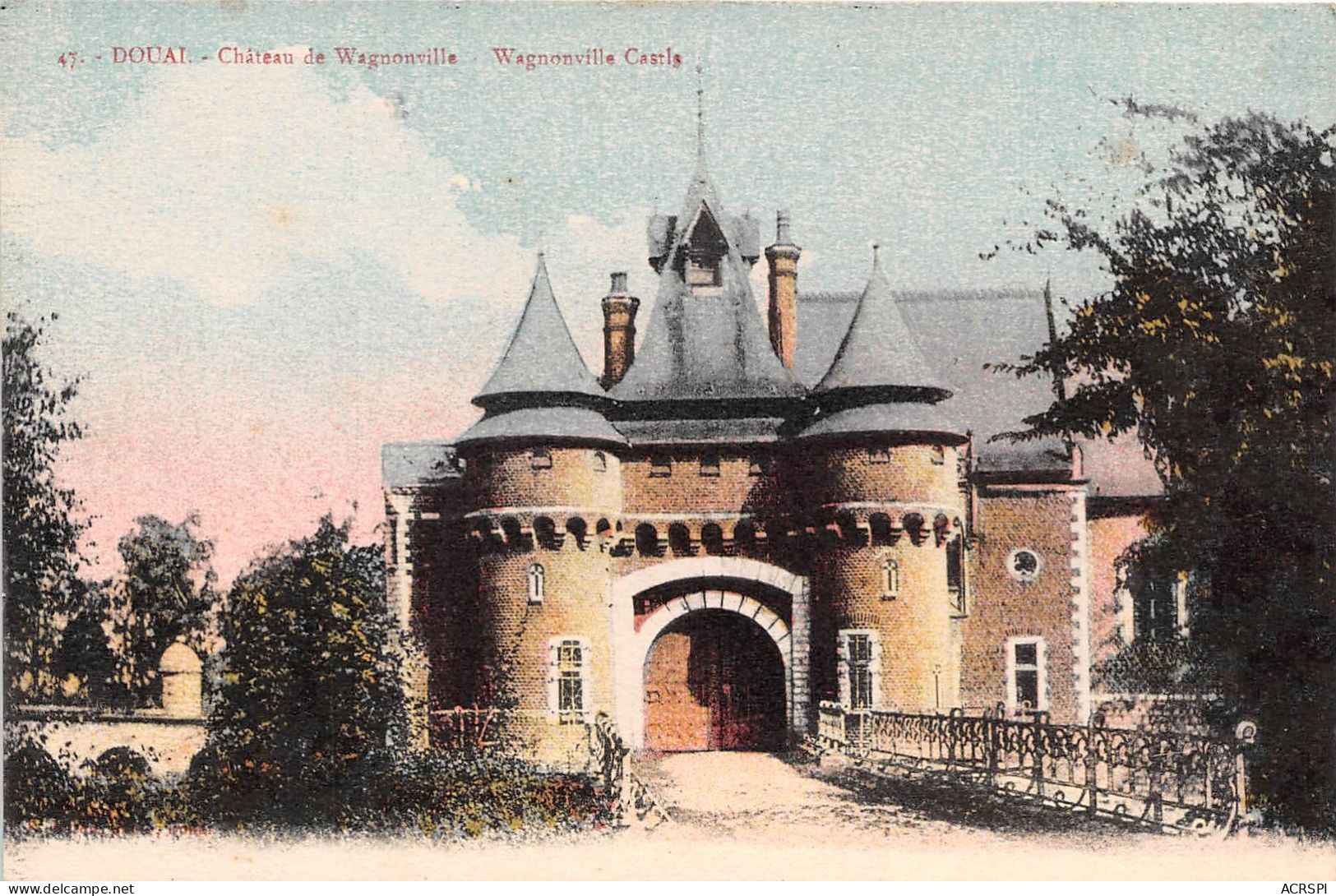 DOUAI Chateau De WAGNONVILLE (SCAN RECTO VERSO)NONO0086 - Douai