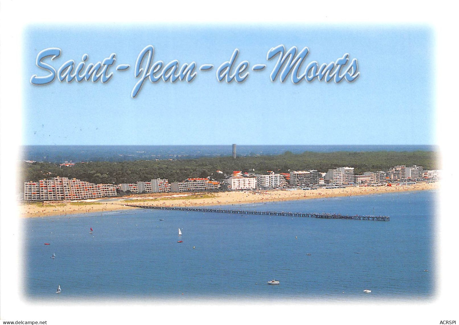 Saint Jean De Monts Vue Generale Et La Plage (SCAN RECTO VERSO)NONO0076 - Saint Jean De Monts