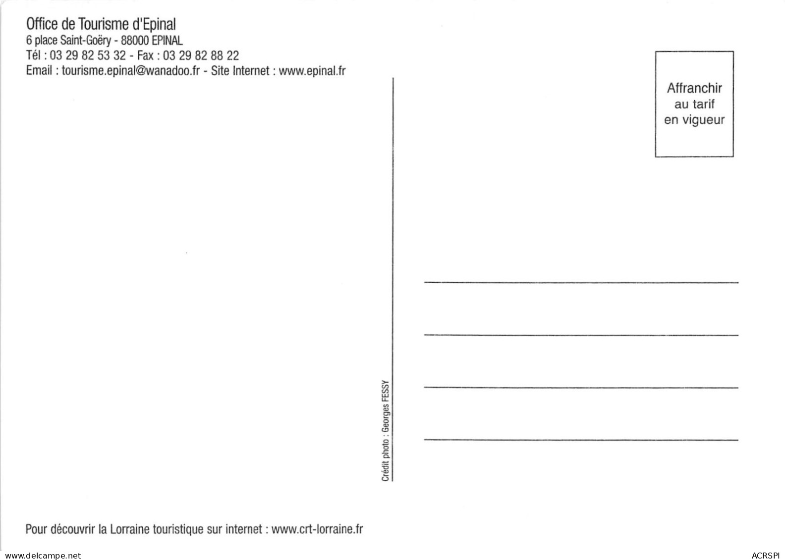 Apinal Office Du Tourisme (SCAN RECTO VERSO)NONO0076 - Epinal