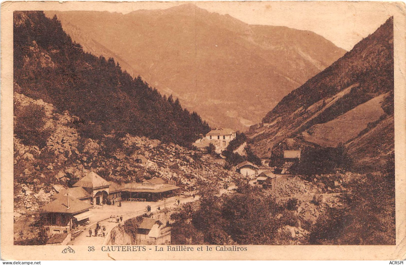 CAUTERETS La Raillere Et Le Cabaliros(SCAN RECTO VERSO)NONO0073 - Cauterets