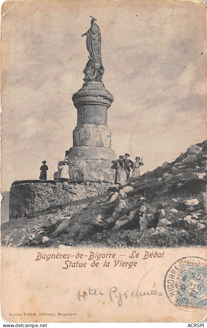 BAGNERES DE BIGORRE Le Bedat Statue De La Vierge(SCAN RECTO VERSO)NONO0073 - Bagneres De Bigorre