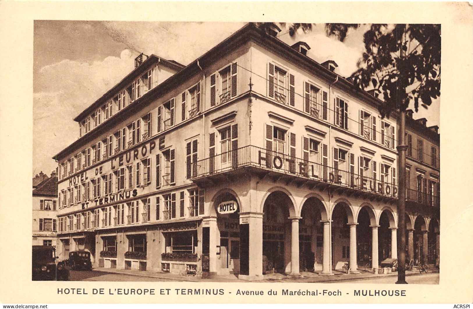 Hotel De L Europe Et Terminus Avenue Du Marechal Foch MULHOUSE (SCAN RECTO VERSO)NONO0072 - Mulhouse