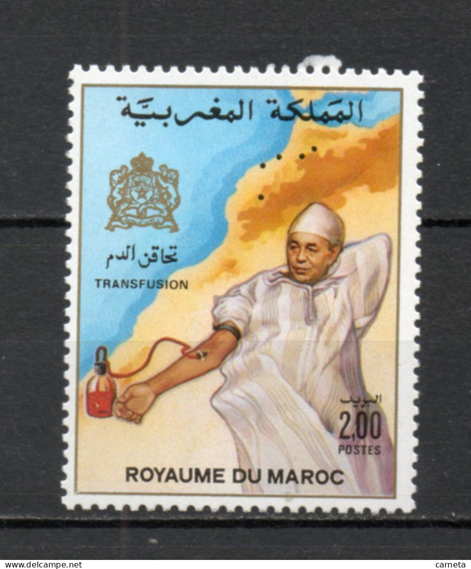 MAROC N°  1034   NEUF SANS CHARNIERE  COTE 1.40€   TRANSFUSION SANGUINE - Marokko (1956-...)