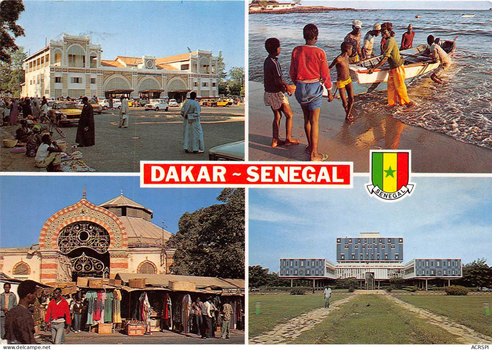 SENEGAL  Dakar Gare Marche Kermel Universite Pecheurs(SCAN RECTO VERSO)NONO0059 - Sénégal