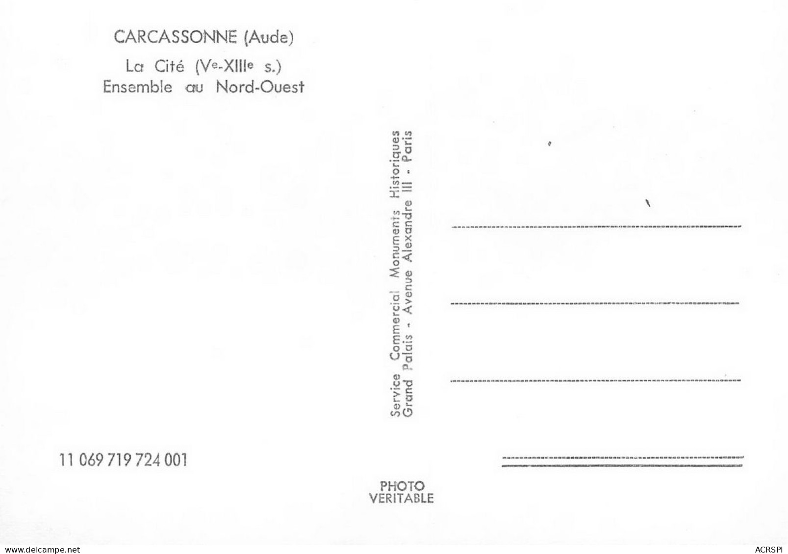 CARCASSONNE  Le Vieux Pont   19 (scan Recto Verso)nono0106 - Carcassonne