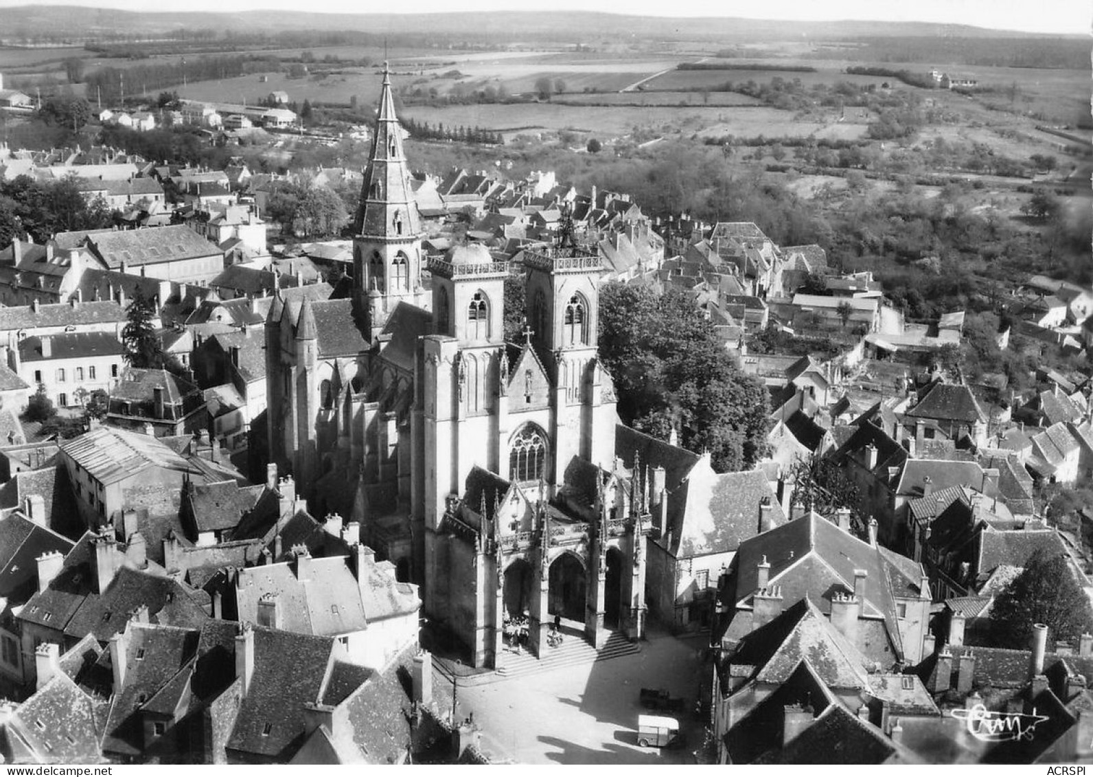 SEMUR EN AUXOIS   Vue Générale Panoramique Et La Cathedrale  62 (scan Recto Verso)nono0103 - Semur