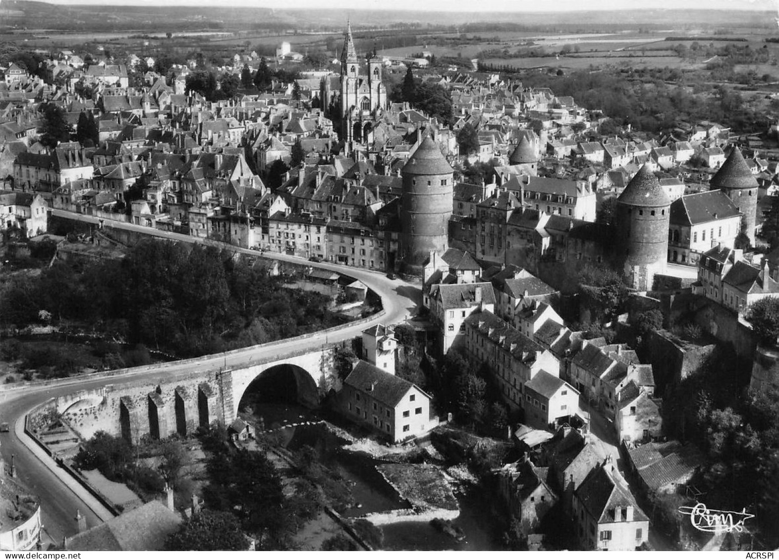 SEMUR EN AUXOIS   Vue Générale  60 (scan Recto Verso)nono0103 - Semur