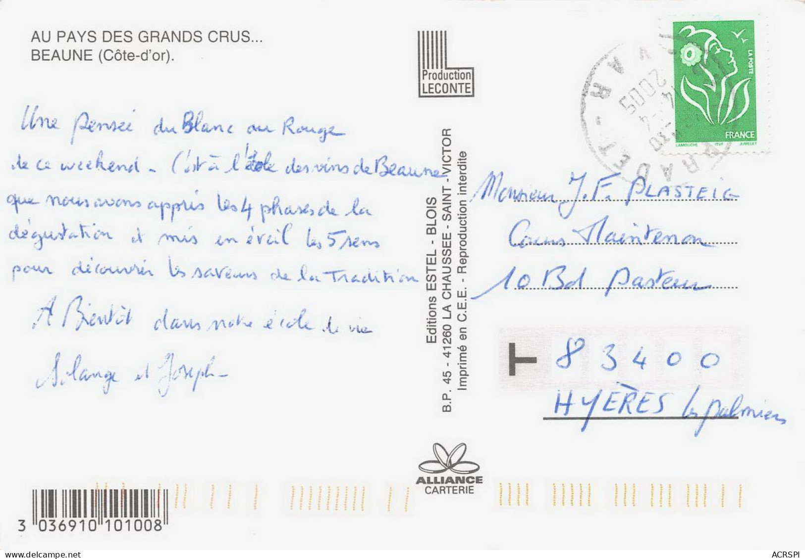 BEAUNE  Pays Des Grands Crus    1 (scan Recto Verso)nono0100 - Beaune