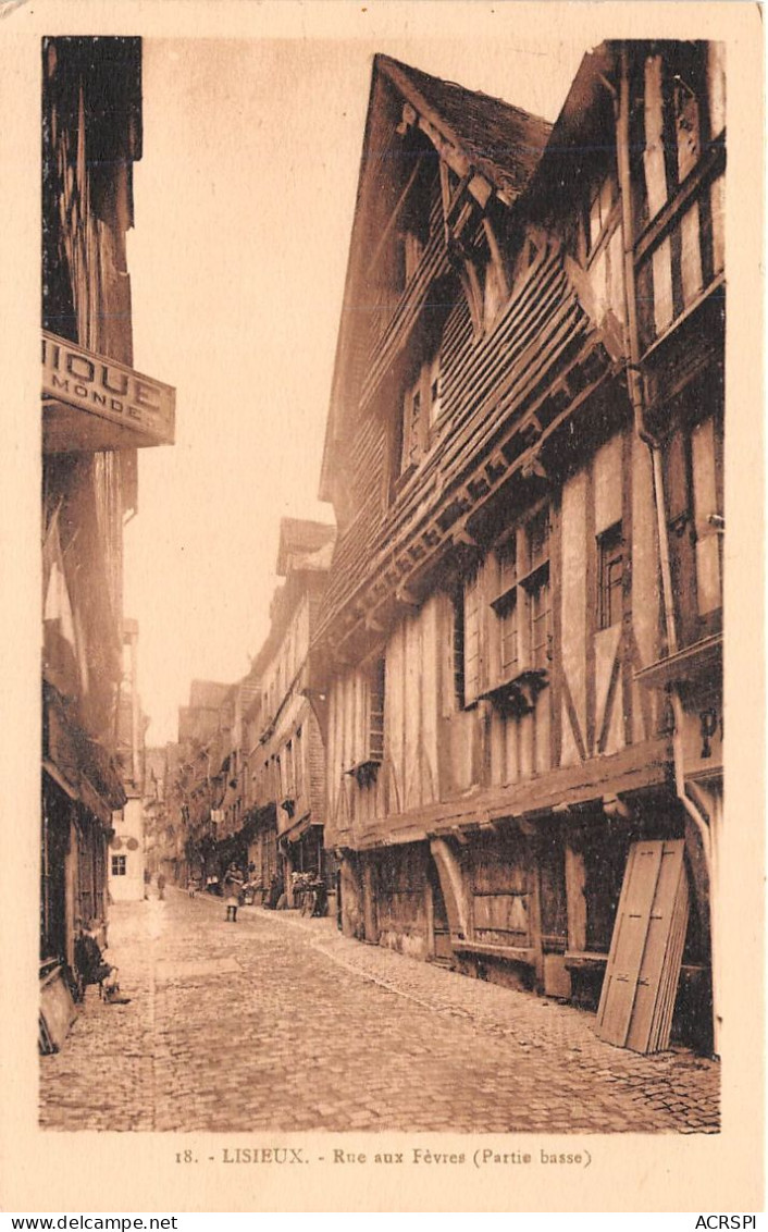 LISIEUX Rue Aux Fevres Partie Basse(SCAN RECTO VERSO)NONO0096 - Lisieux