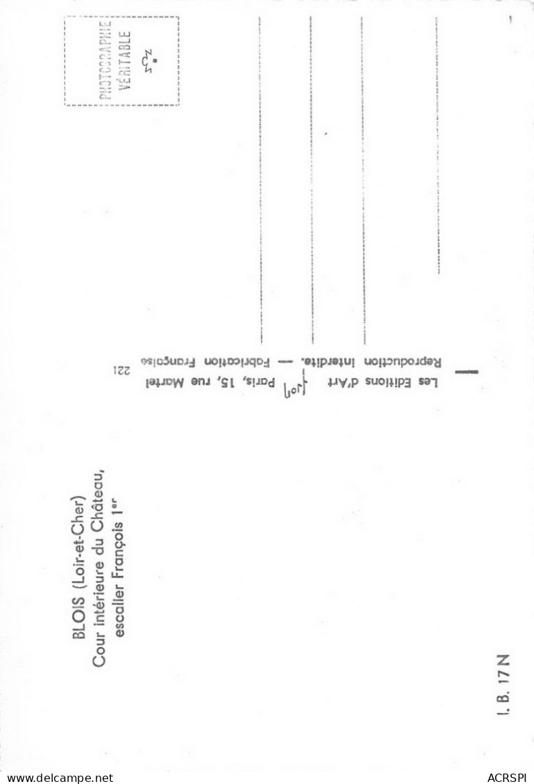 41 Chateau De BLOIS  10 (scan Recto Verso)nono0117 - Blois