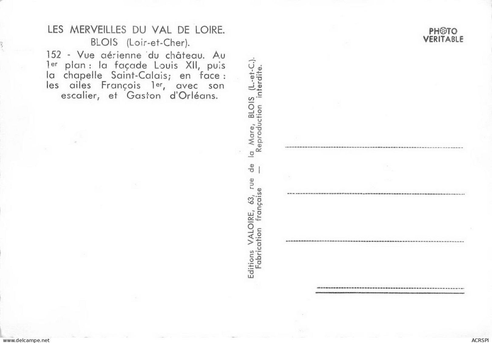 41 Chateau De BLOIS  20 (scan Recto Verso)nono0117 - Blois