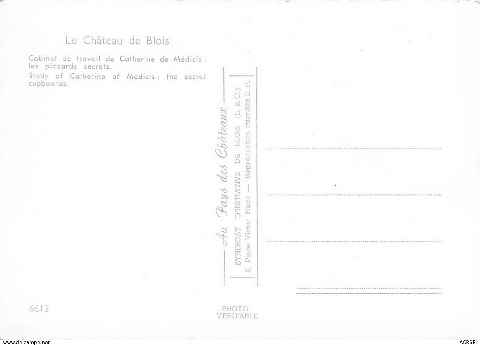 41 Chateau De BLOIS  7 (scan Recto Verso)nono0117 - Blois