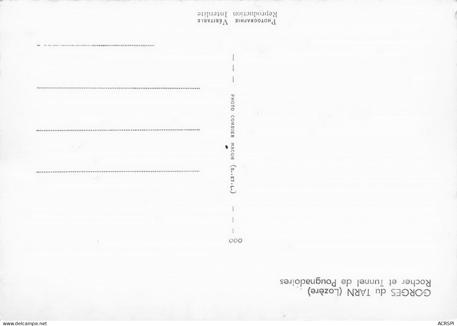 48 POUGNADOIRES Rocher Et Tunnel  32 (scan Recto Verso)nono0115 - Florac