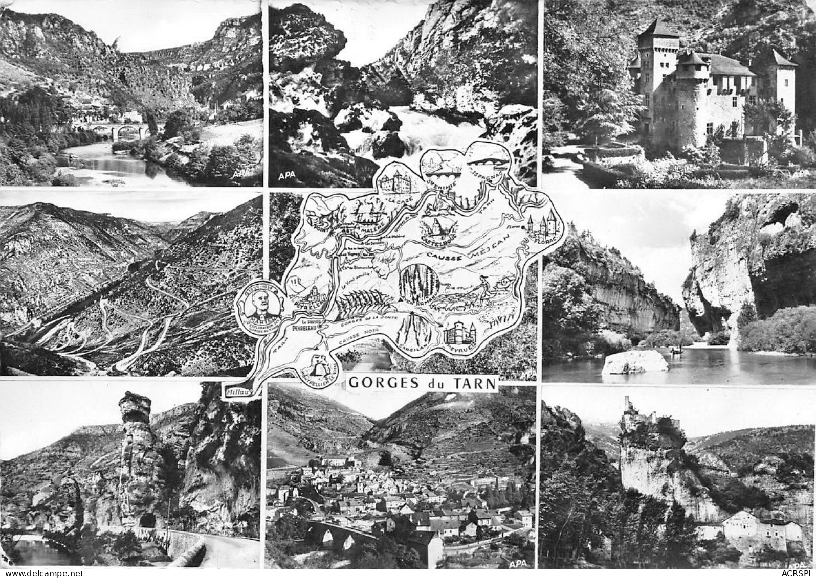 48  Gorges Du Tarn Carte Map Plan 42 (scan Recto Verso)nono0116 - Gorges Du Tarn