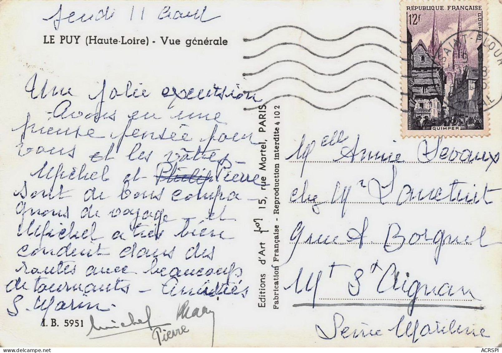 43 LE PUY EN VELAY  Vue Générale  26 (scan Recto Verso)nono0112 - Le Puy En Velay