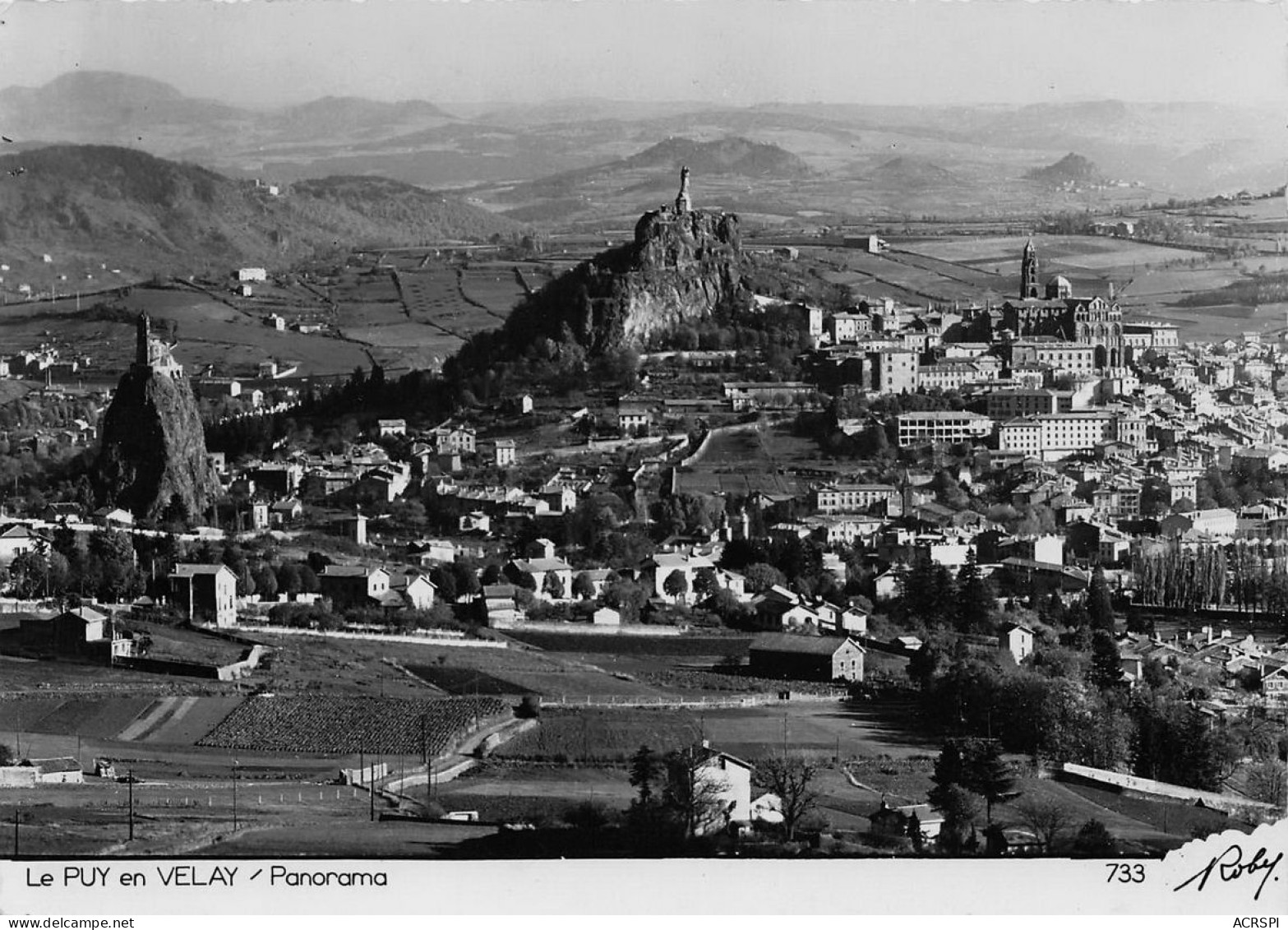 43 LE PUY EN VELAY  Panorama   9 (scan Recto Verso)nono0112 - Le Puy En Velay