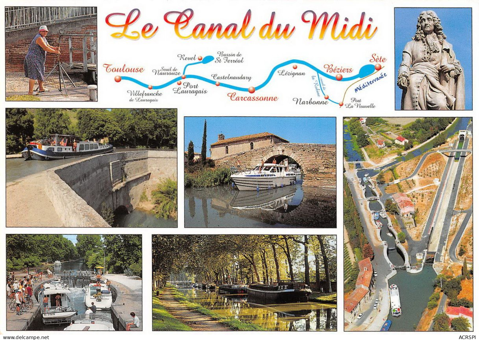 Le Canal Du Midi Sete BEZIERS  2 (scan Recto Verso)nono0109 - Beziers