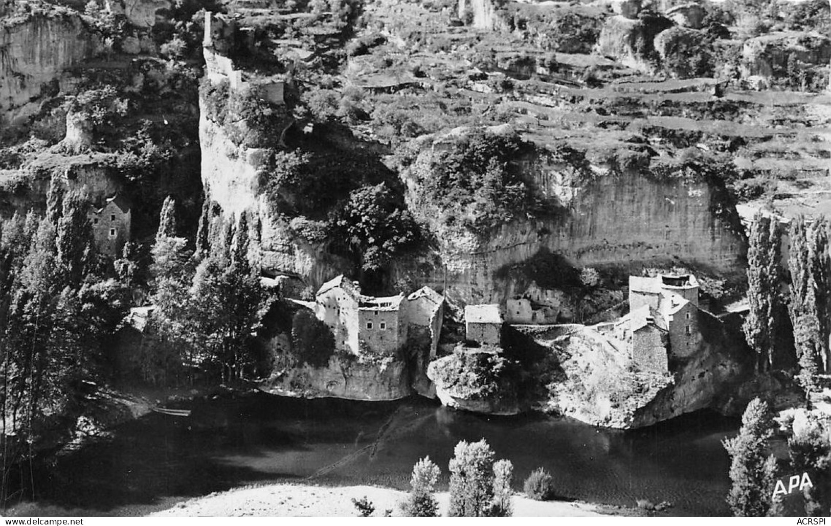 CHATEAU ET VILLAGE DE CASTELBOUC GORGES DU TARN 39 (scan Recto Verso)nono0122 - Gorges Du Tarn