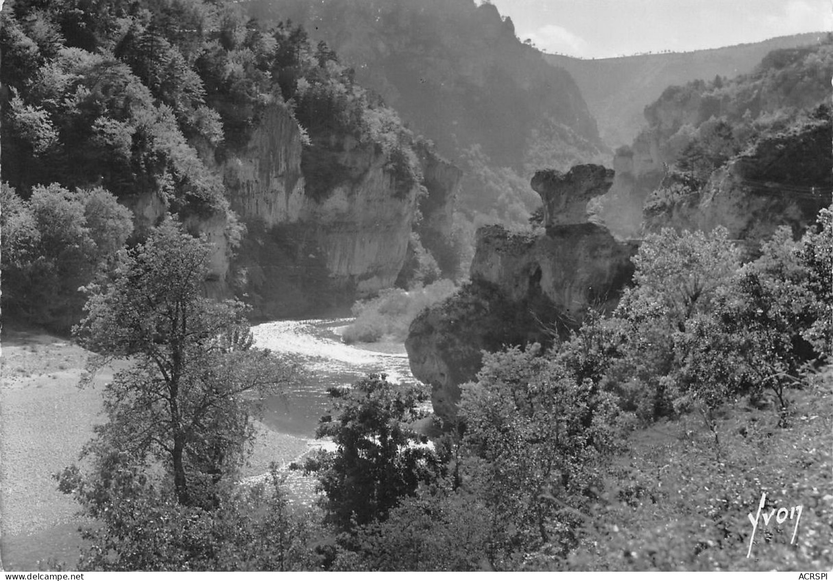 48 Rocher Du Champignon A La Malene  28 (scan Recto Verso)nono0122 - Gorges Du Tarn