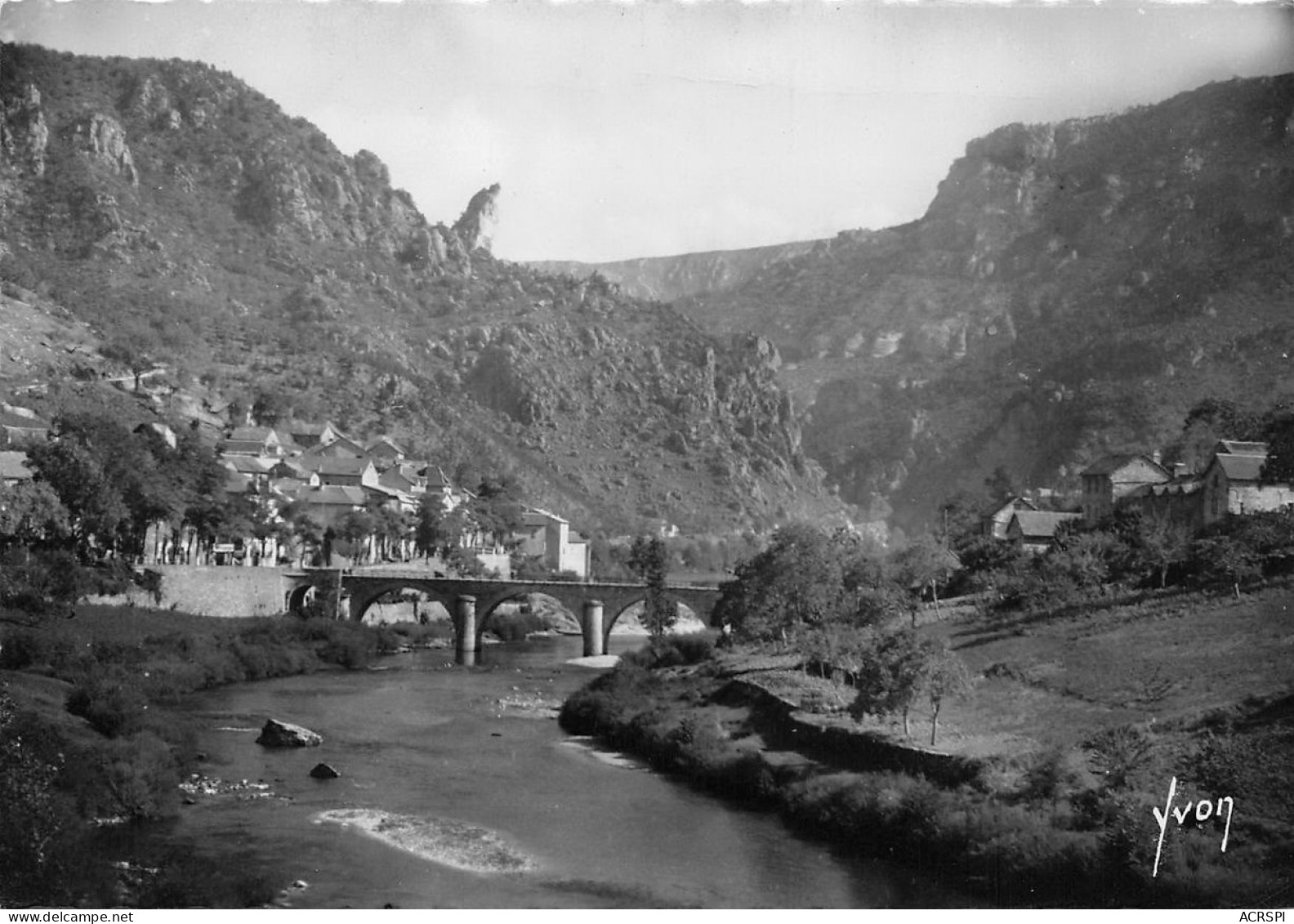 48 LES VIGNES Gorges Du Tarn Vue Générale  17 (scan Recto Verso)nono0122 - Gorges Du Tarn