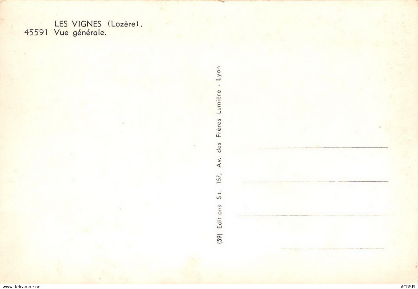 48 LES VIGNES Gorges Du Tarn Vue Générale  18 (scan Recto Verso)nono0122 - Gorges Du Tarn